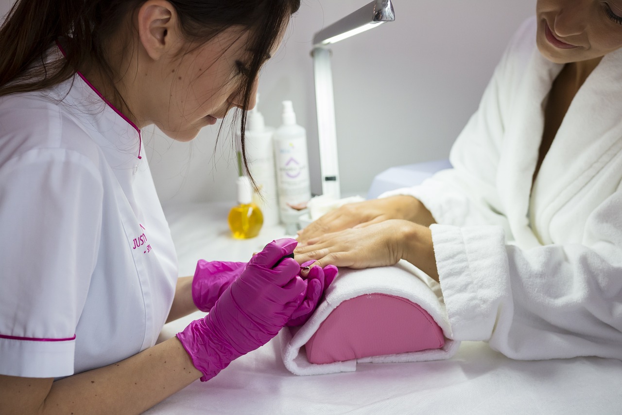 Professional spa team in luxurious salon environment